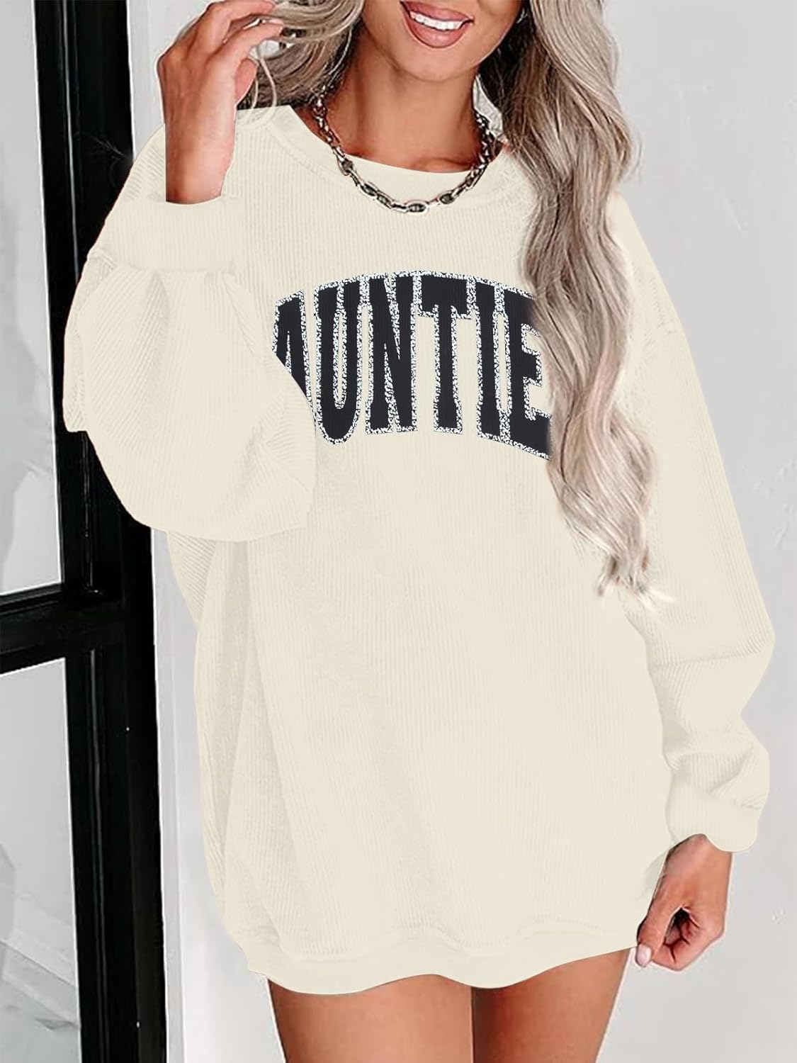 DUTUT Gigi Sweatshirts Women Aunt Shirt Mama Sweatshirt Oversized Pullover Hoodies Long Sleeve Mothers Day 2025 - Image 3