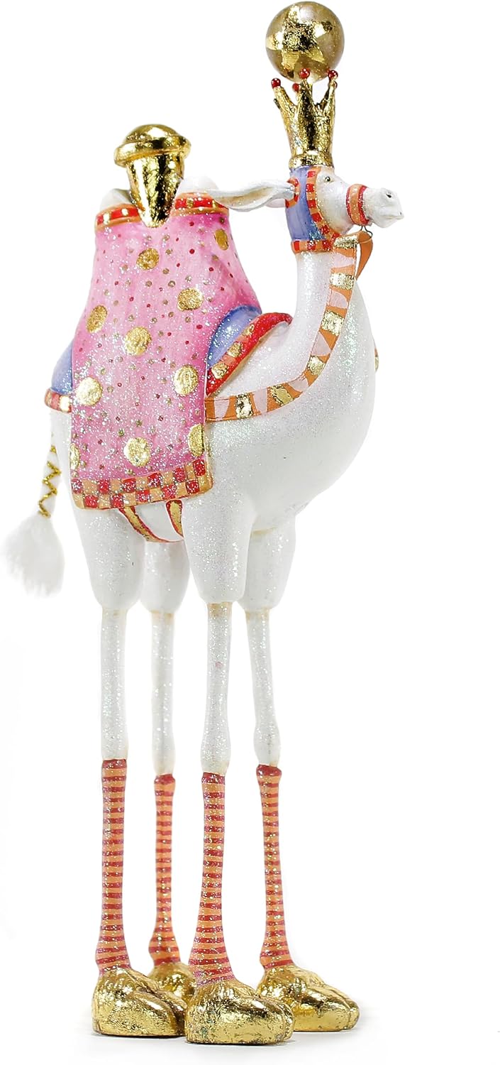 MACKENZIE-CHILDS Patience Brewster Nativity Figurine, Christmas Nativity Home Decor, Frank the Camel