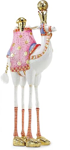 MACKENZIE-CHILDS Patience Brewster - Figura de Belén de Navidad, decoración del hogar, Frank the Camel