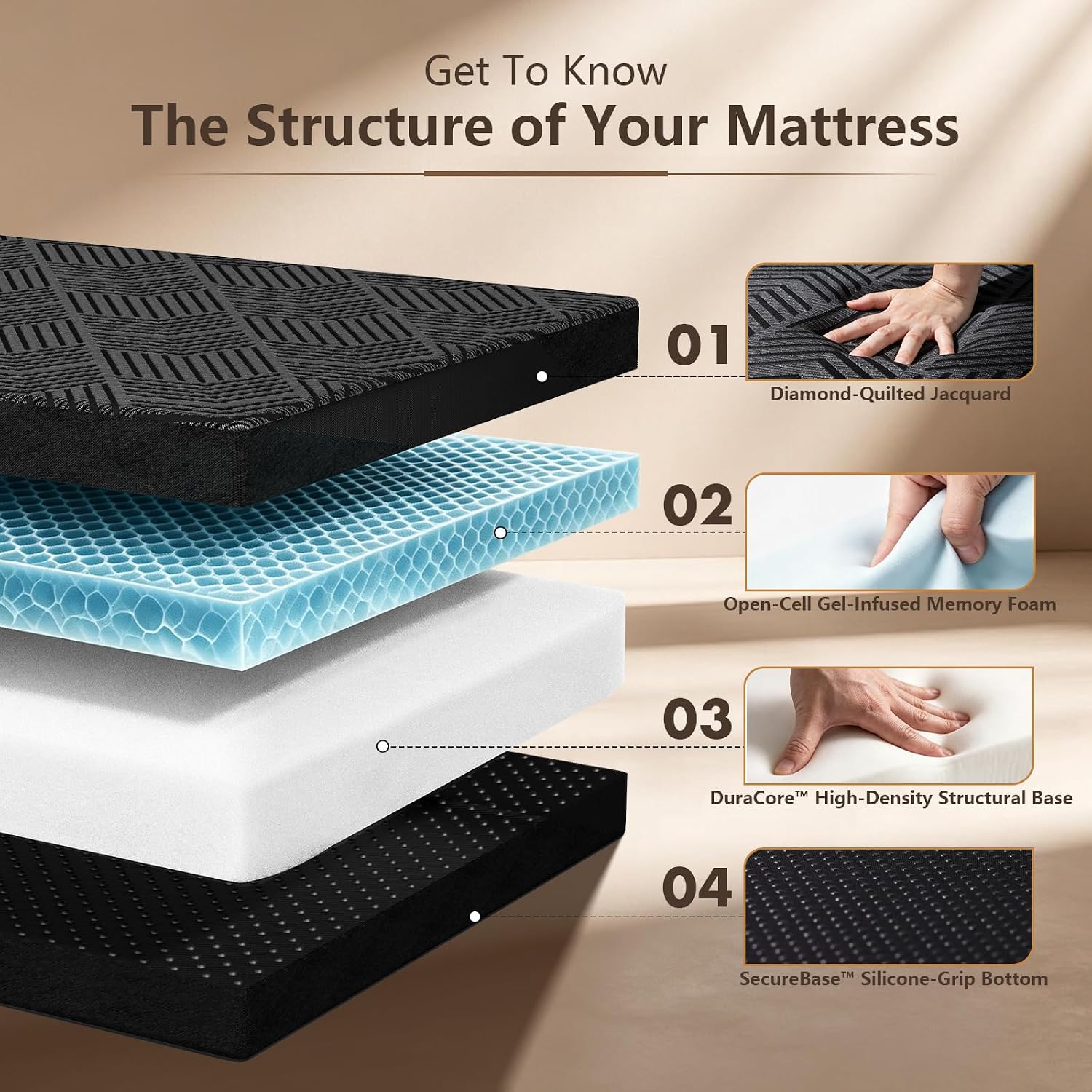 Ciremiv Trifold Mattress 6 Inch Twin, Folding Mattress Twin