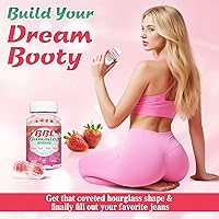Vista 4 de BBL - Gomitas de botín para mujer, esculpir, levanta y reafirma los glúteos, monohidrato de creatina, vitaminas y mezcla de hierbas BBL, aumenta