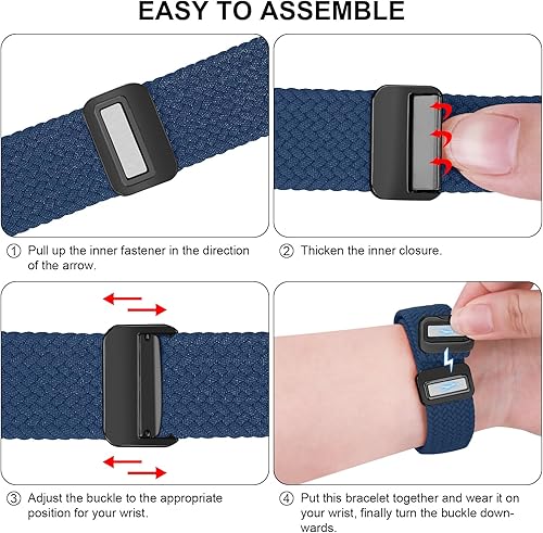 Miniatura 7 de iBazal Correa de nailon compatible con Samsung Galaxy Watch 65 de 1.575 pulgadas, 1.732 pulgadas, 5 Pro de 1.772 pulgadas, 4.614 pulgadas, Galaxy