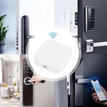 Bluetooth WiFi Gateway Fingerprint Password Smart Electronic Door Lock Home Bridge Ttlock App Control Gateway Hub