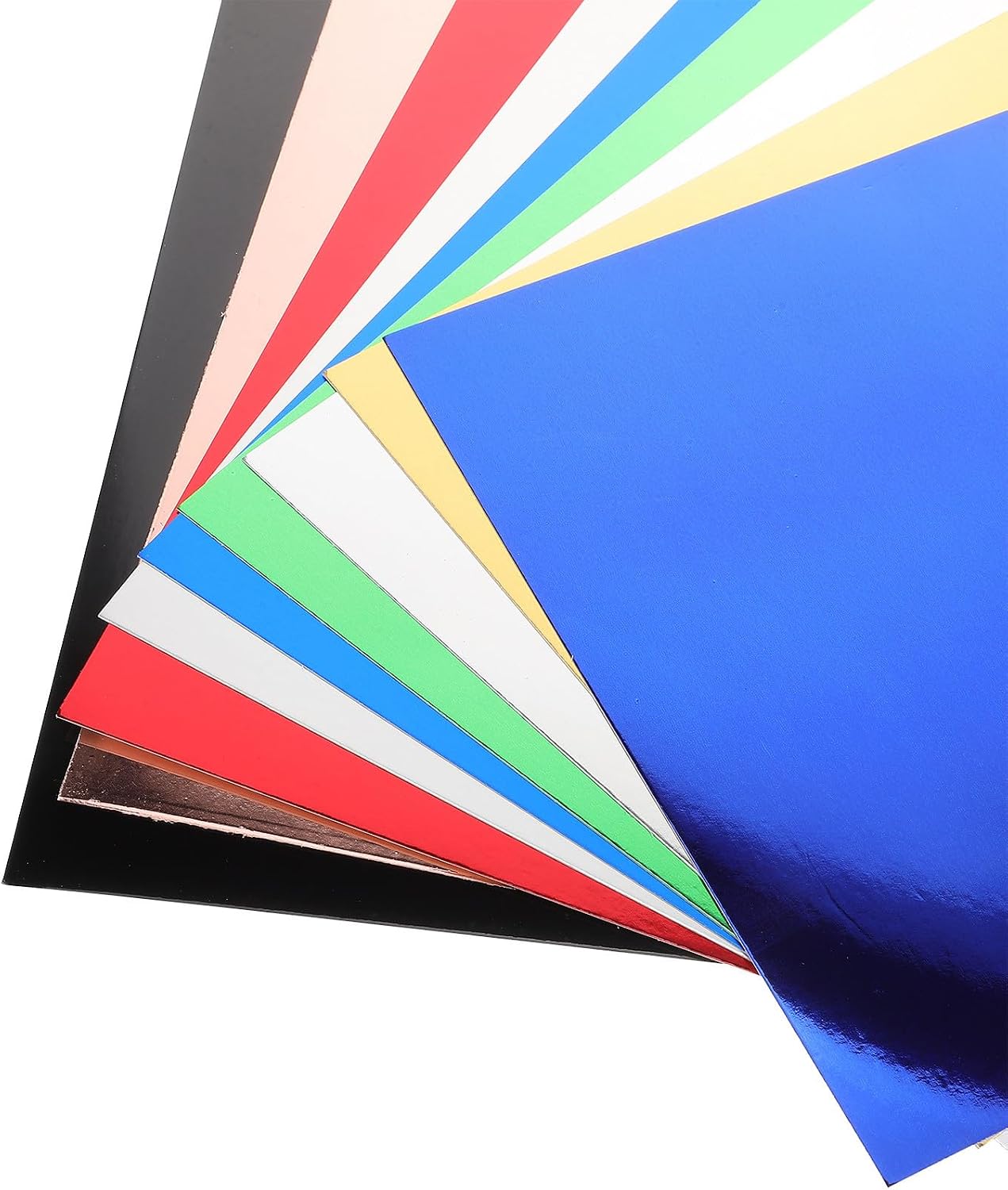 60pcs Multi Color Cardstock Paper with Mirror Effect for Card Making and Scrapbooking, Shiny and Friendly Paper Sheets for Crafts and DIY Projects