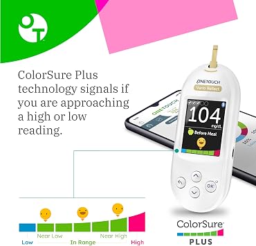 OneTouch Verio Reflect Blood Glucose Meter | Blood Glucose Monitoring System Includes Blood Sugar Meter, Lancing Device and 10 Sterile Lancets