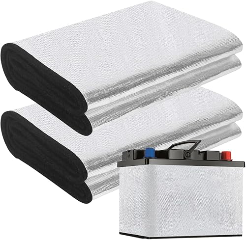 Batterie Isolationsset 2 Stück, 18 cm x 102 cm Batteriedecke Isolierung, 3 mm Di