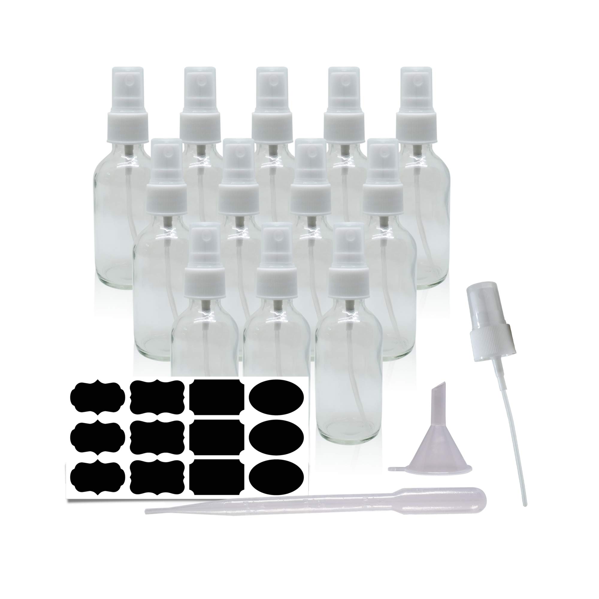 LUXECOVE Lot De 2 Flacons Pulvérisateurs En Verre 100ml - Injecteur Huile Anti-Goutte Avec Échelle
