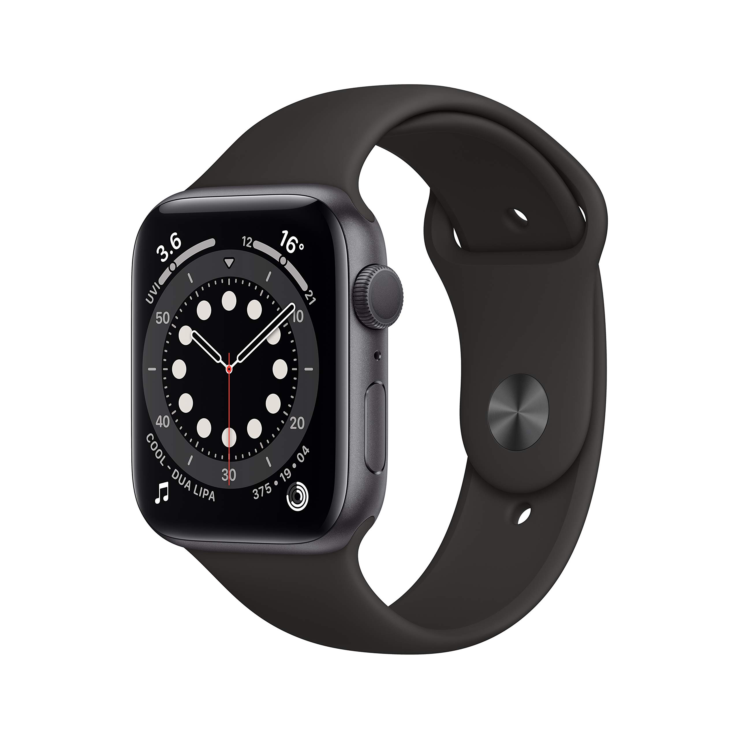 Apple New Watch Series 6 (GPS, 44mm) - Space Grey Aluminium Case  