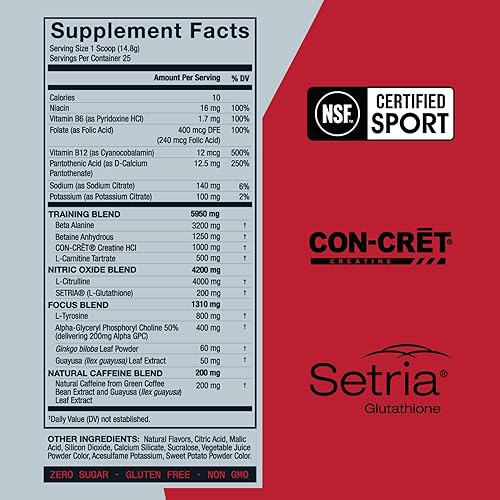Miniatura 5 de ZOA + Paquete de polvo y botella agitadora para antes del entrenamiento, Cherry Limeade