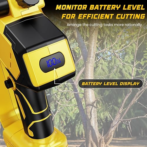 Miniatura 6 de Mini motosierra inalámbrica compatible con batería Dewalt de 20 V MAX (sin batería), motosierra eléctrica pequeña de 6 pulgadas y 8 pulgadas, sin