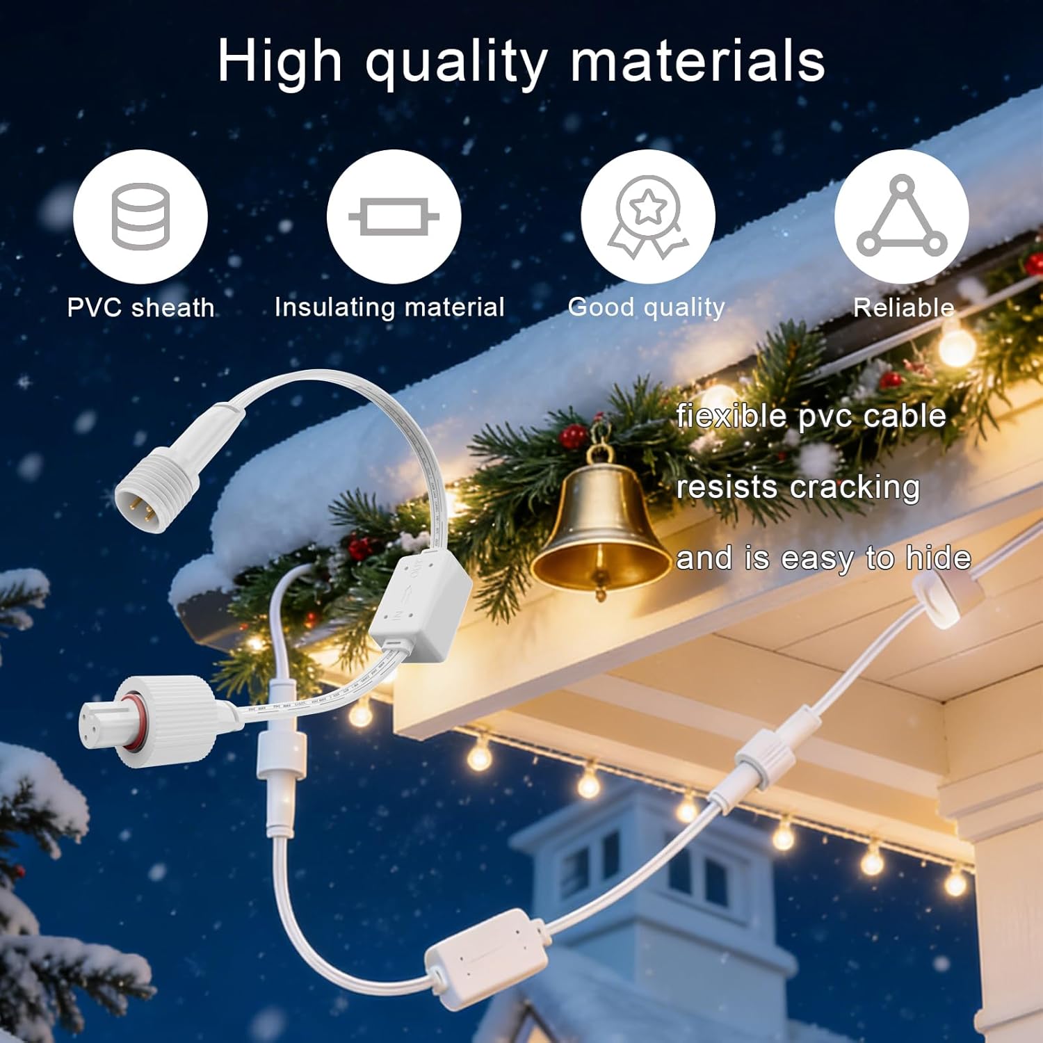 Driver Module Signal Booster Only for Govee, Compatible with Govee Permanent Outdoor Lights Pro H706A H706B H706C, Voltage Transformer Enhances Stable Signal up to 200FT