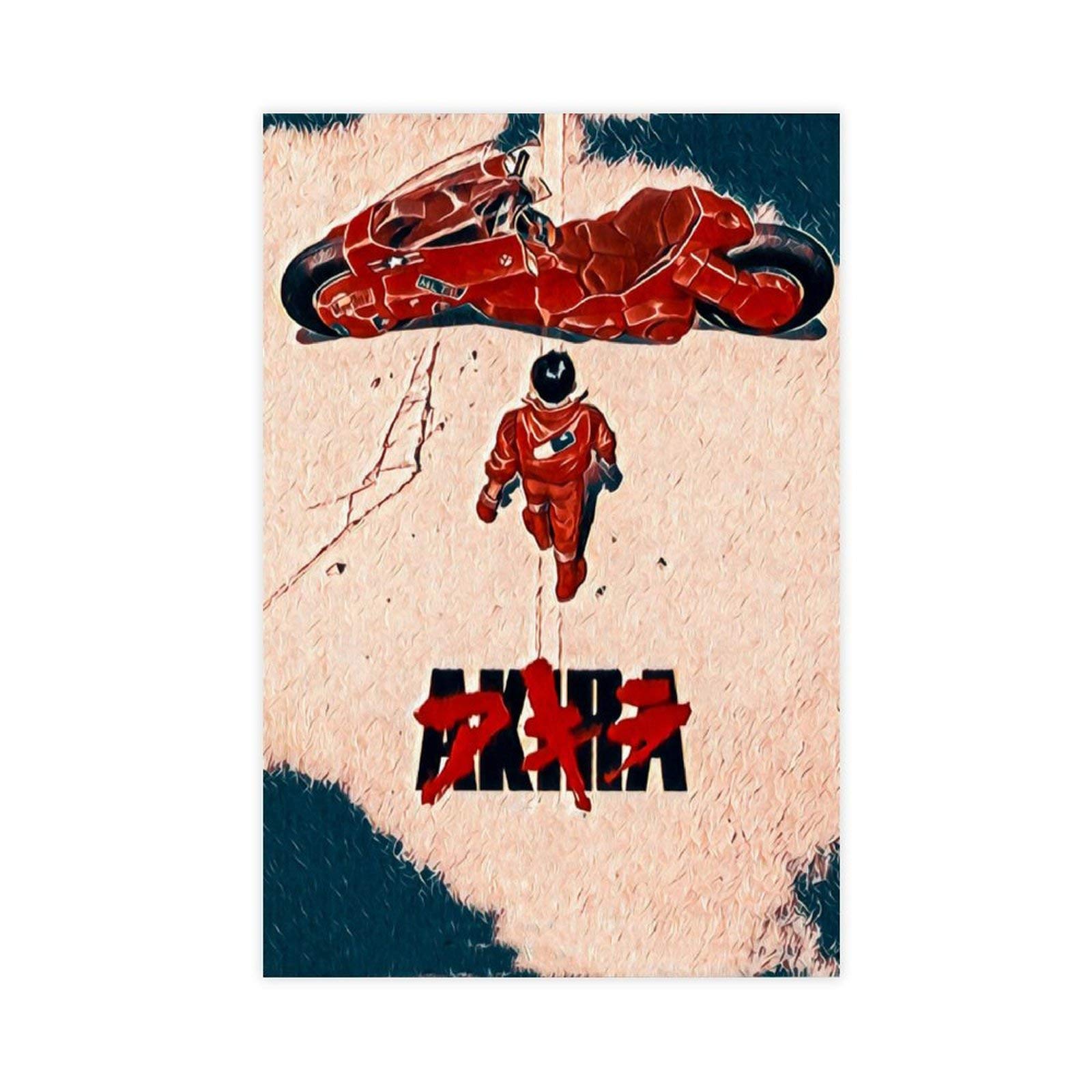 Poster Toile Akira 1988 – 30 X 45 Cm – Décoration Murale Chambre Bureau Sans Cadre – Film Culte Anime