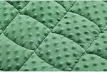 TONGDADA Couverture de lap pondérée 7lbs pour Adulte,Parfait pour la détente, Lounge, Coucher, Dormir & Voyage, couverture du corps pesante de Luxury Minky, couverture de jet de poids vert foncé Minky Dot, 29" x 24"