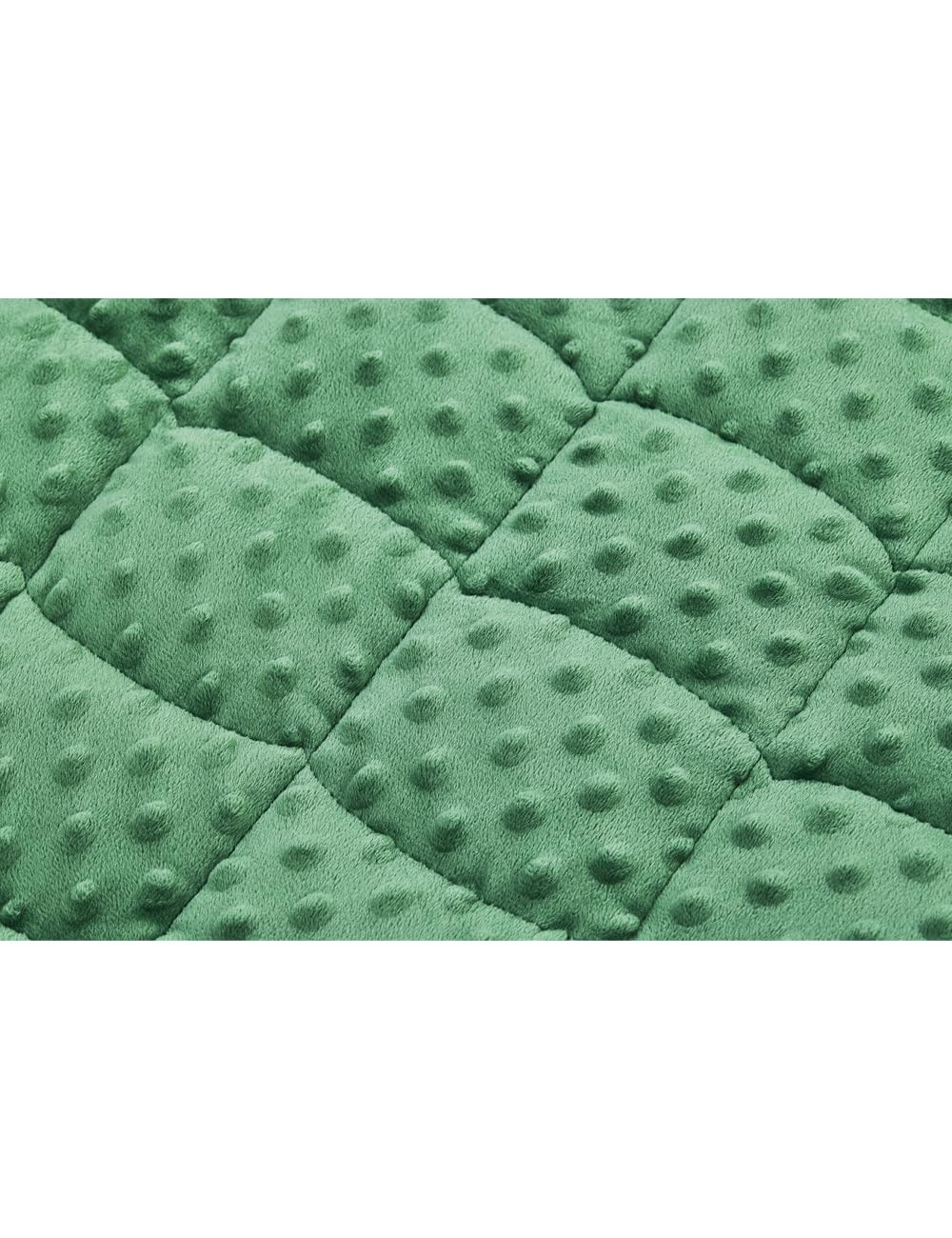 TONGDADA Manta de Regazo con Peso de 7 Libras para Adultos, relajación, Descansar, Tomar Siestas, Dormir y Viajar, Manta de Lujo con Peso Minky, Manta con Peso, Color Verde Oscuro, 29 x