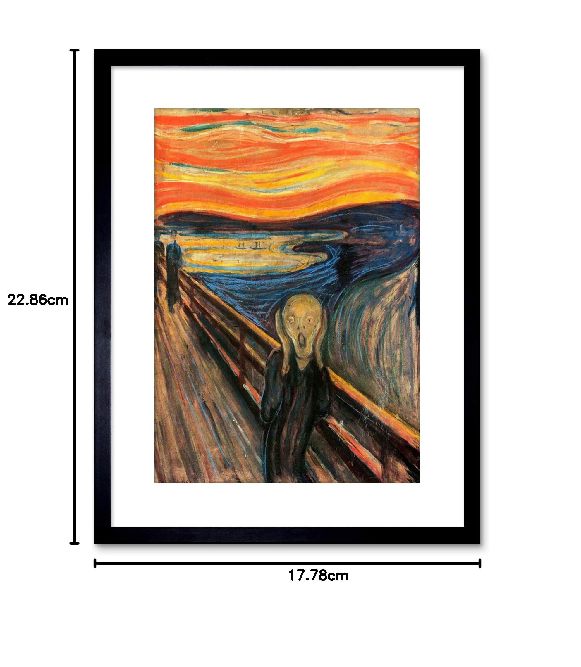 Wee Blue Coo Edvard Munch Scream Old Master Reproduction Framed