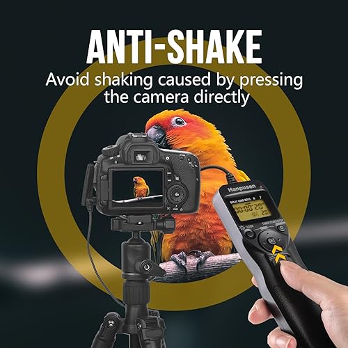 Miniatura 2 de Lanzamiento del obturador del temporizador con cable de la cámara, cables de liberación del obturador del intervalómetro de la cámara compatibles