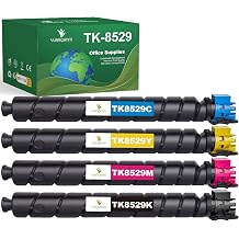 TK-8527 TK-8529 Toner Cartridge Replacement for Kyocera TK-8527 TK-8529 TK8527 TK8529 Compatible for Kyocera TASKalfa 3552ci 3553ci 4052ci 4053ci Printers 4-Pack, Black, Cyan, Magenta, Yellow