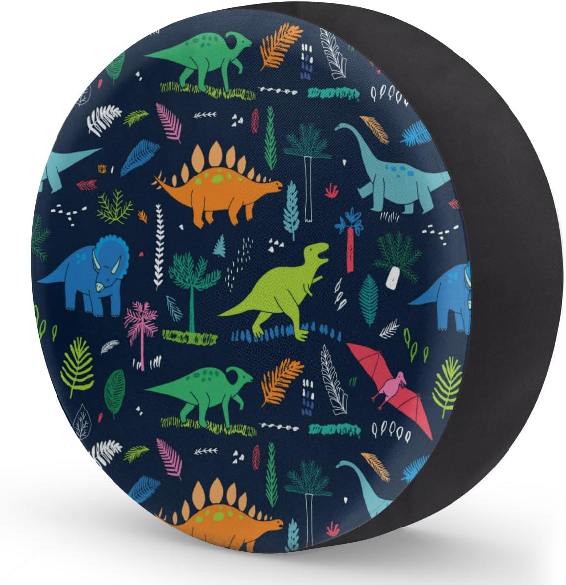 Serious Cartoon Dinosaurs Tire Covers Portable Spare Tire Cover Soft Durable Waterproof Dustproof Set of 4 Bags 16 Inches for Car Truck SUV Trailer Camper