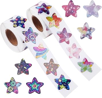 1000pcs Star Stickers, Teacher Stickers, Reward Stickers for Children