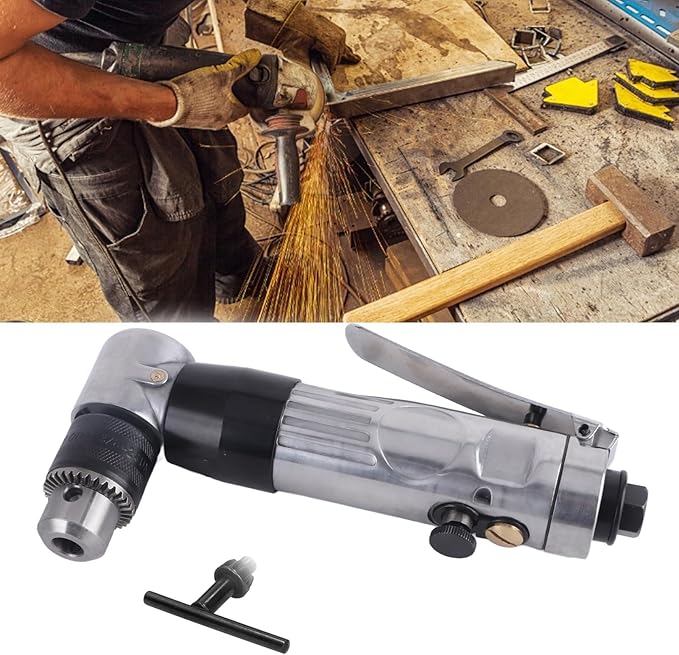 Taladro Neumático de 90 Grados, Reversible, con Mandril de 3/8 Pulgada miniatura 2
