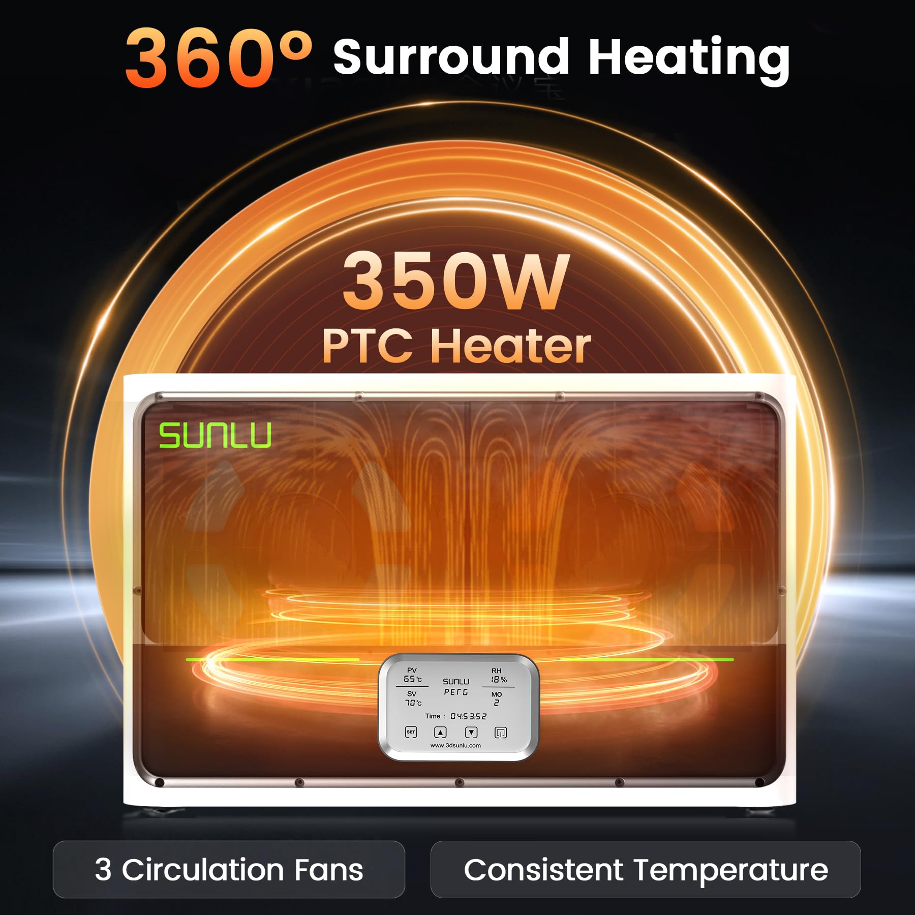 Amazon.co.jp: SUNLU公式3DプリンターフィラメントドライヤーS4