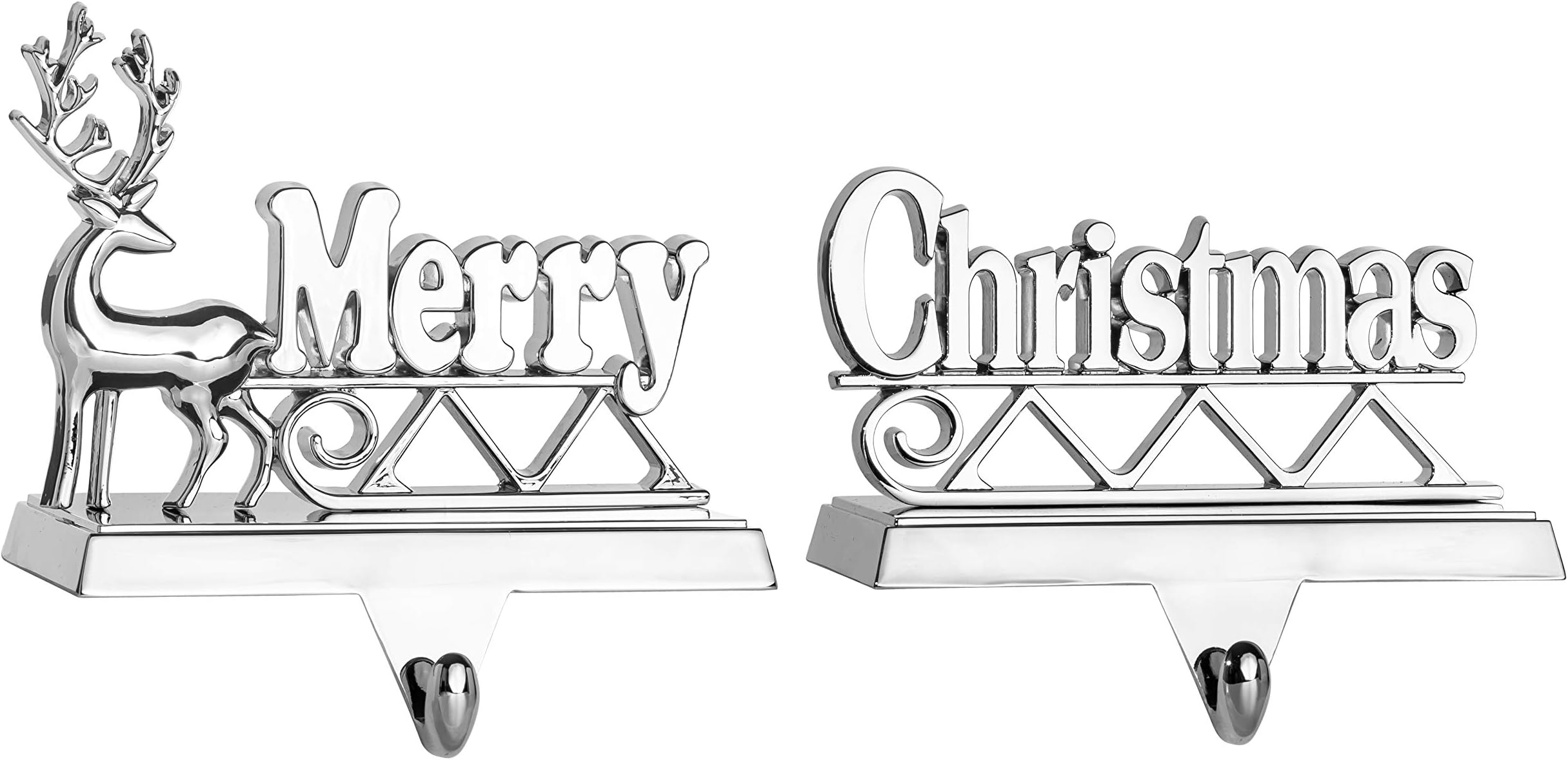 SMINDER Merry Christmas Stocking Holders Set of 2