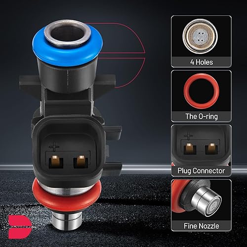Miniatura 3 de BDFHYK Inyector de combustible 0280158233 compatible con Dodge Charger Grand Caravan Jeep Ram 1500 Chrysler 200 300 3.6L V6 Kit de repuesto