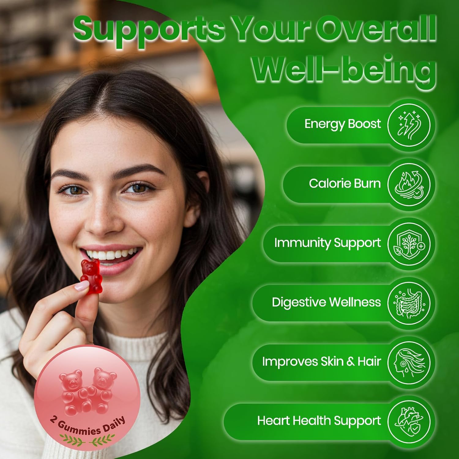 NEWELLME Sugar-Free Apple Cider Vinegar Gummies B12 Multivitamin,ACV Supplement Gummy Vitamins,Vegetarian Supplement for Women & Men,Non GMO,Support Normal Energy Levels & Gut Health 120 Gummies