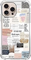 Vista 44 de Cubierta de Teléfono con Versículos de la Biblia y Citas Cristianas de Jesús en Collage, Funda Protectora Suave de TPU de Moda para iPhone 16 Pro, #1