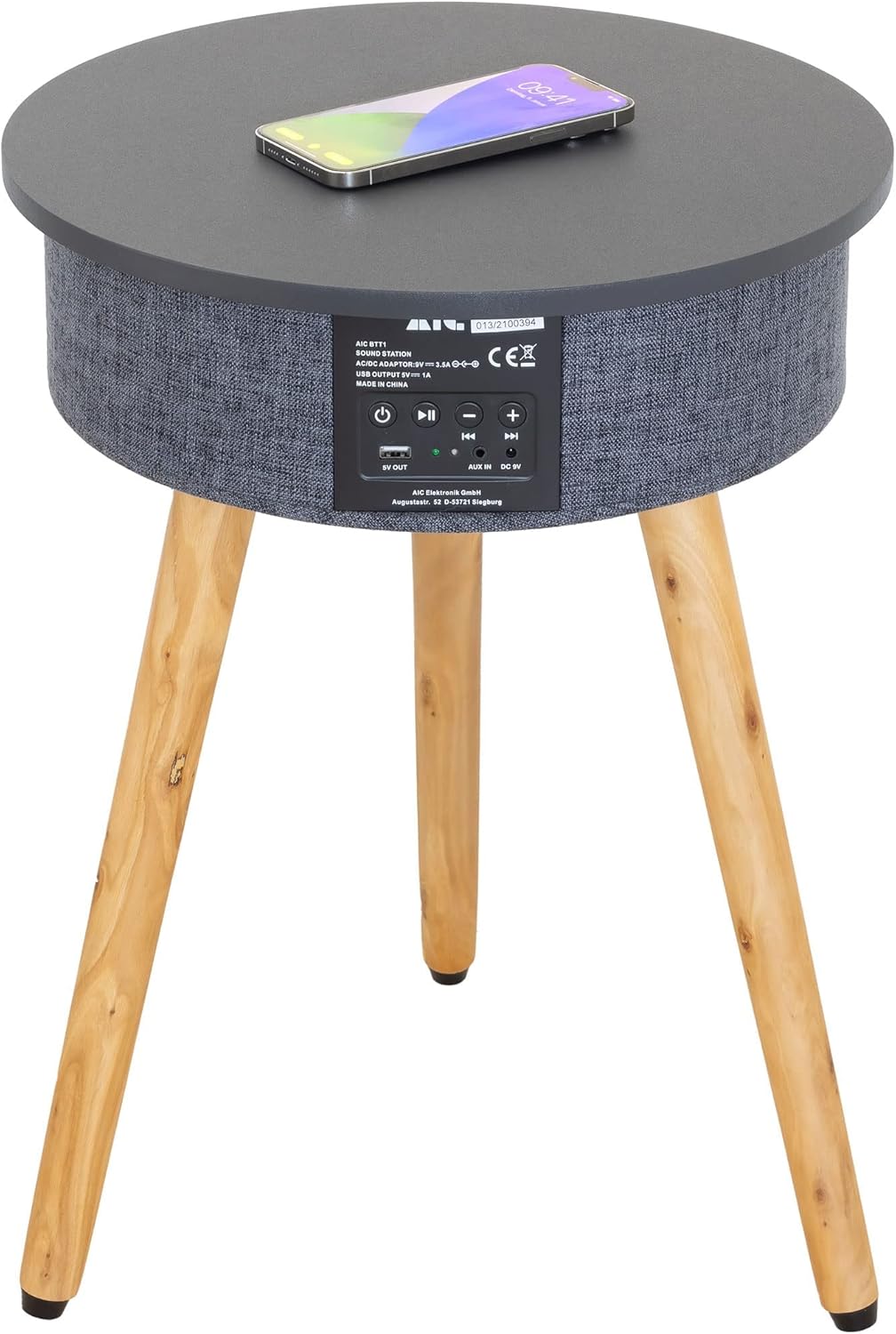 AIC Elektronik BTT1 Smart Table QI Wireless Charging Portable