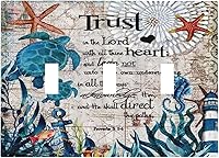 Vista 21 de Funky Retro Vintage 70s 60s Boho Hippie Hongo Botánico Floral 2 Gang Interruptor de luz de palanca doble Placa de pared Cubierta de toma