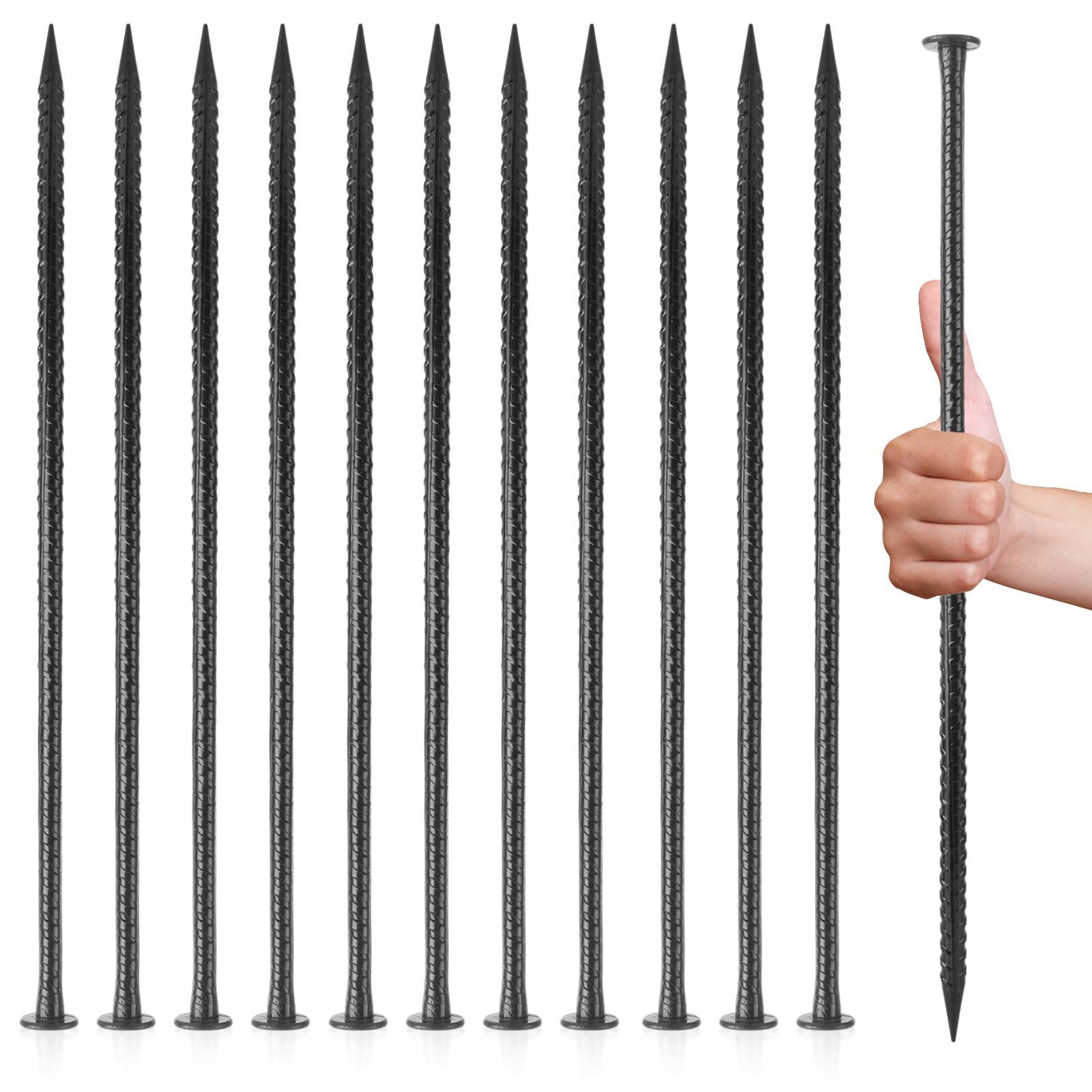 Piquets d'armature MIVIDE anti-rouille pour stopper le glissement des ralentisseurs