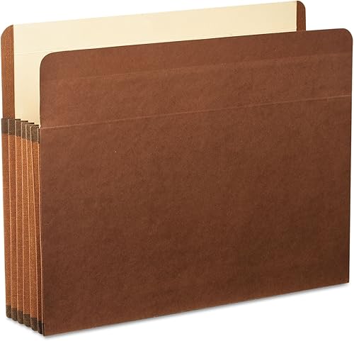 Miniatura 6 de Pendaflex Bolsillos reforzados de alta calidad, tamaño carta, marrón, expansión de 3.5 pulgadas, 10BX (85343)