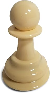 MegaChess Individual Chess Piece - Pawn - 4.5 Inches Tall - White