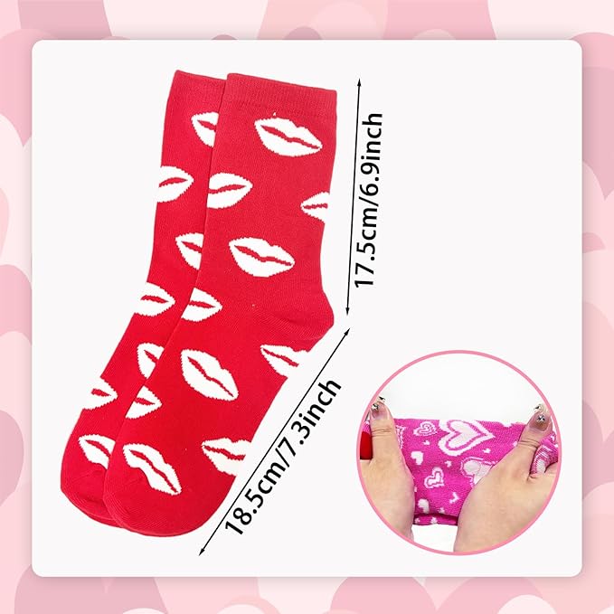 6 Pares de Calcetines del Día de San Valentín para Mujer miniatura 4