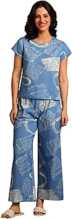 yash gallery Women's Cotton Straight Geomatrical Printed Night Suit for Women-picture-13