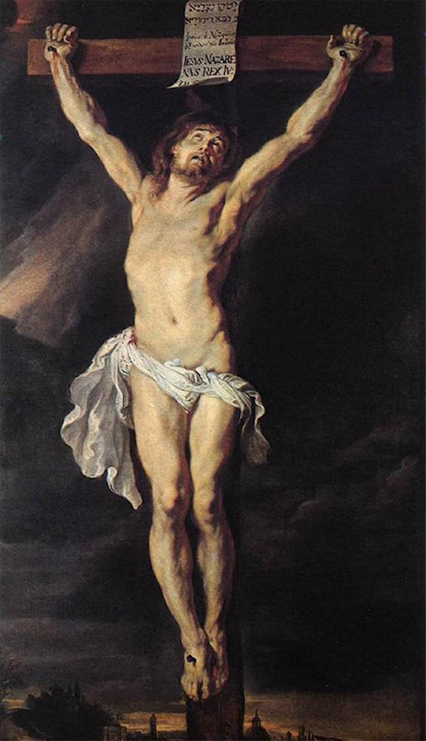 ARTXLXXBN Famous Prints Artwork Pictures Poster Painting Art the Crucified Christ by Peter Paul Rubens Artwork Landscape Pictures for Home Decor 60x90cm