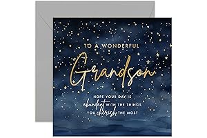 Thoughtful Birthday Card for your beloved Grandson: Let Him Feel Loved and Special!