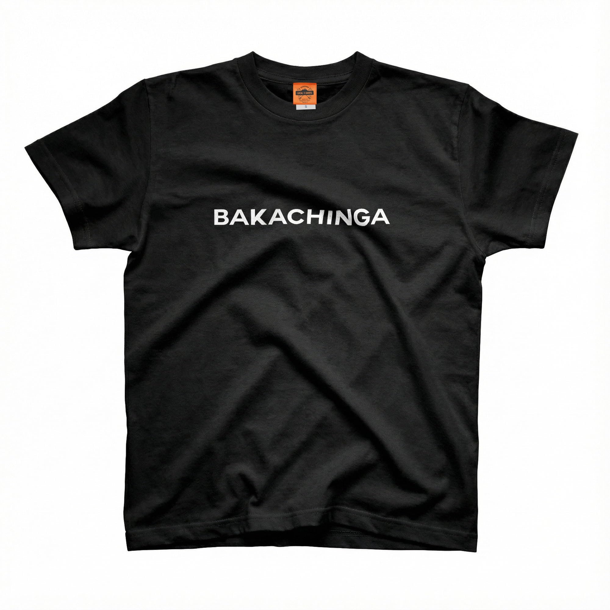 Amazon | BAKACHINGA Tシャツ (Sサイズ,ブラック,半袖) | Tシャツ 