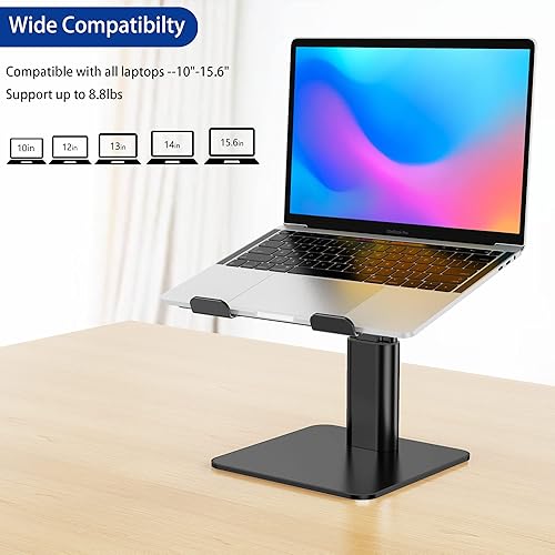 Miniatura 3 de BESIGN LSX6N - Soporte ergonómico ajustable para laptop, soporte elevador para computadora compatible con Air, Pro, Dell, HP, Lenovo Plus de 10 a