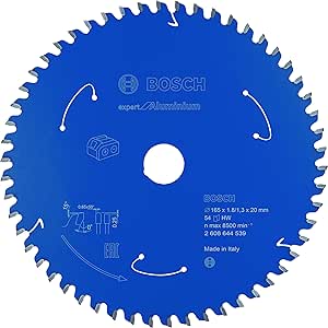 Bosch Professional Disco de sierra circular Expert for Aluminium (aluminio, 165 x 20 x 1,8 mm, 54 dientes, accesorio de sierra circular sin cable)