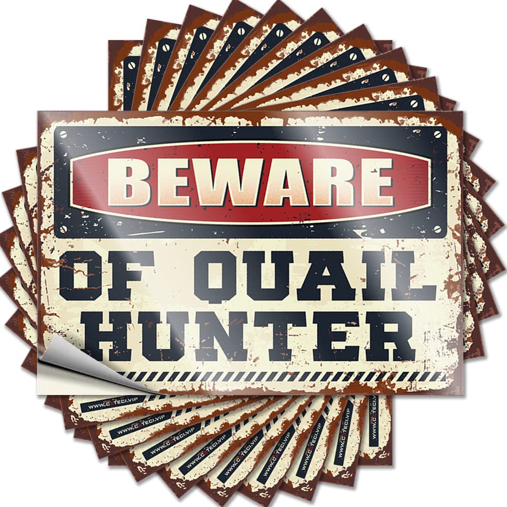 Sticker Camper Decorations for Inside | Fall Helmet Beware of Quail Hunter for Ideas(8X12CM)