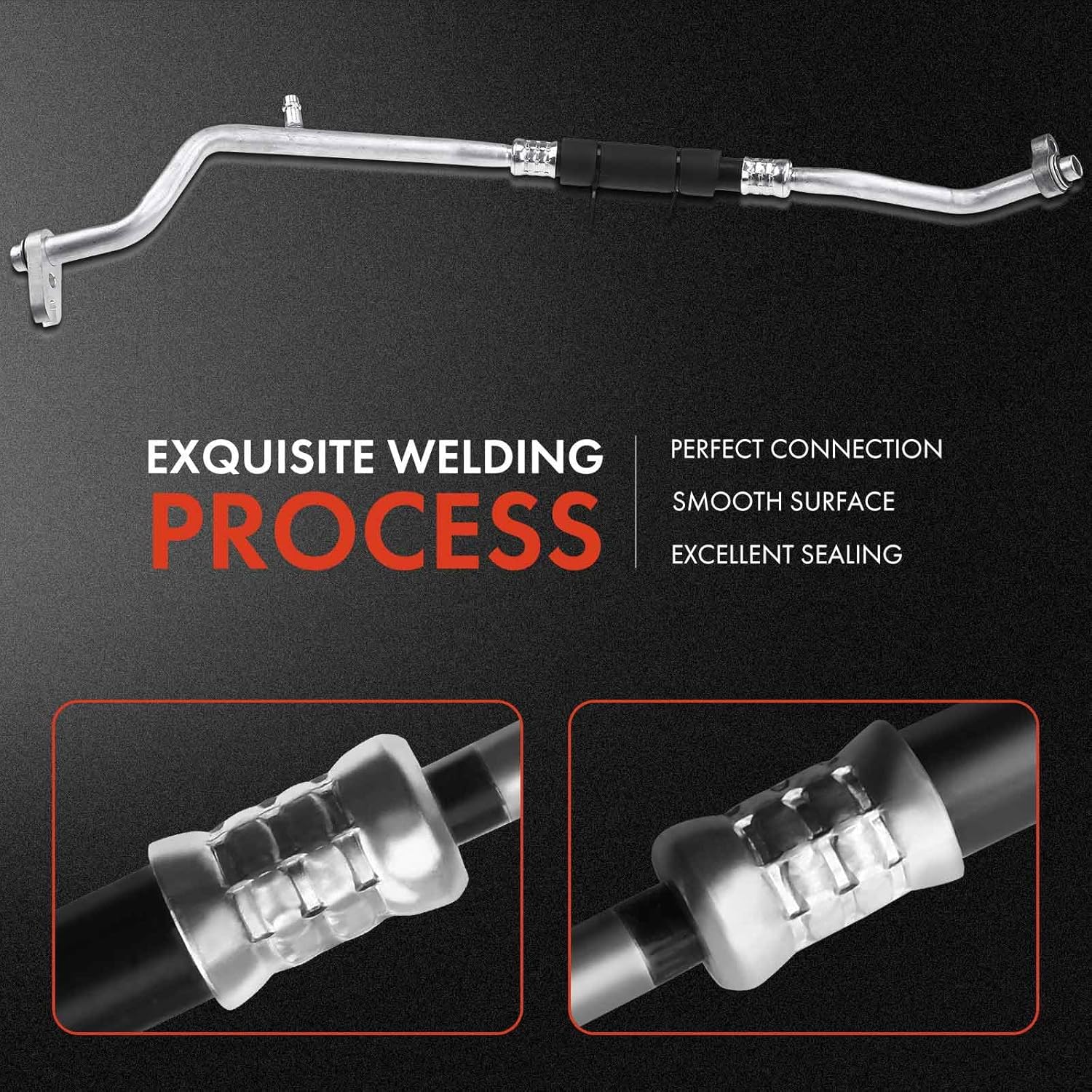 A-Premium A/C Suction Hose Assembly Compatible with Chevrolet Equinox & GMC Terrain, 2010-2017, 2.4L 3.0L 3.6L, Sport Utility, Compressor to Evap