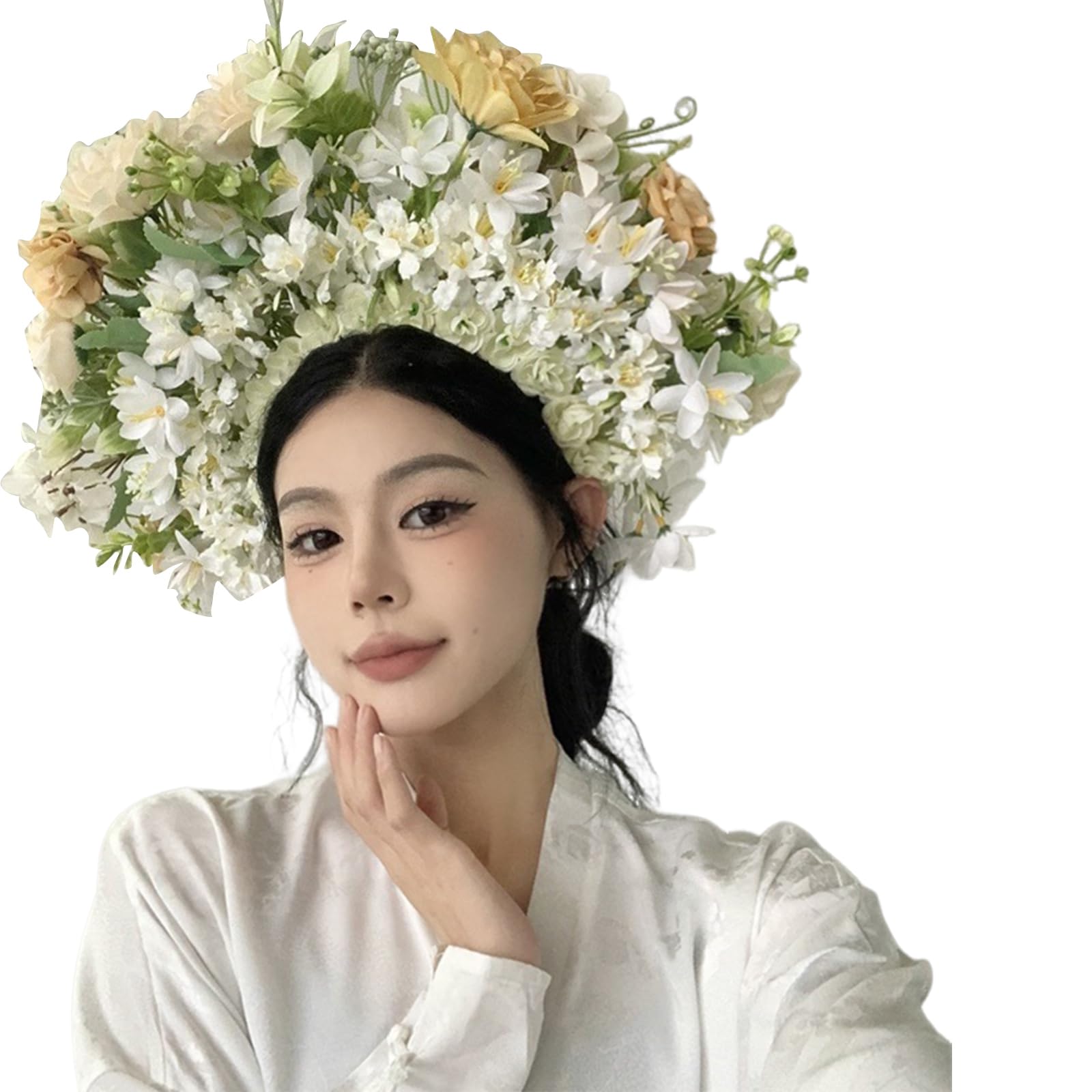 Fiore da sposa per matrimonio ghirlande floreali corona per capelli fasce per capelli da donna fasce floreali da sposa fiore