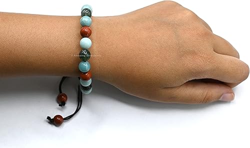 Miniatura 58 de Natural Healing Crystal Bracelet for Women - Mens Bracelet Energy Balancing Gemstones Set - Adjustable Stone Bead Bracelet for Men and Women - Anger