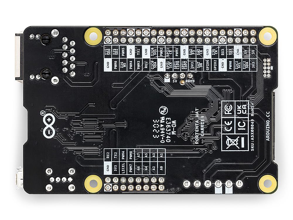 Arduino Portenta Hat Carrier [ASX00049] - Placa de expansión para añadir Sombreros y Accesorios al Portenta, Ideal para proyectos IoT y Aplicaciones avanzadas