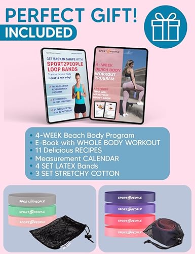 Miniatura 7 de Bandas de resistencia para entrenamiento, bandas de ejercicio, bandas de entrenamiento, bandas de glúteos, bandas de fitness, bandas de esfuerzo,