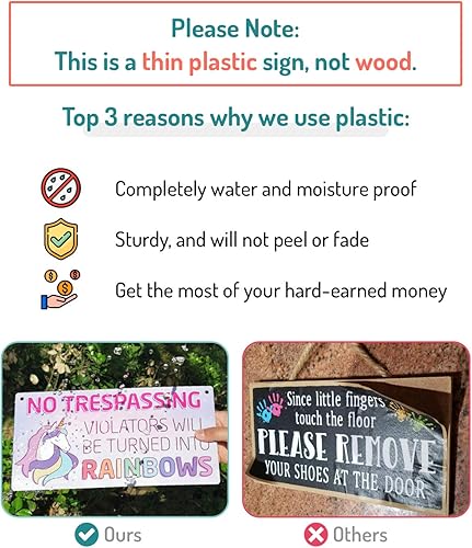 Miniatura 3 de Decoración de unicornio para habitación de niñas, decoración de habitación de niñas para dormitorio, decoración de plástico de PVC de 12 x 6