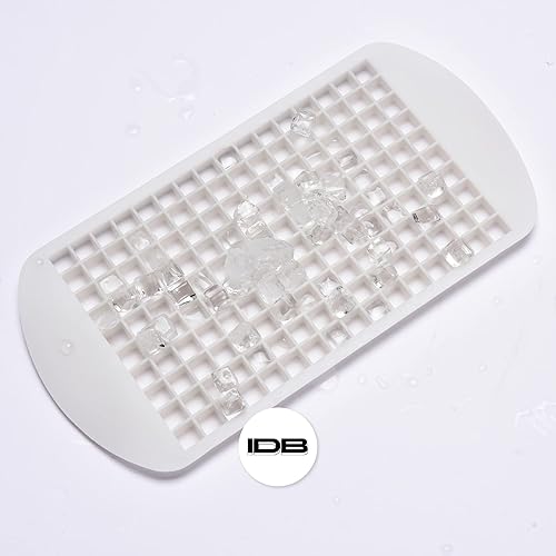 Miniatura 6 de IDB - Mini bandejas de silicona para cubitos de hielo de fácil liberación, para congelador, moldes de silicona flexibles para enfriar bebidas, café