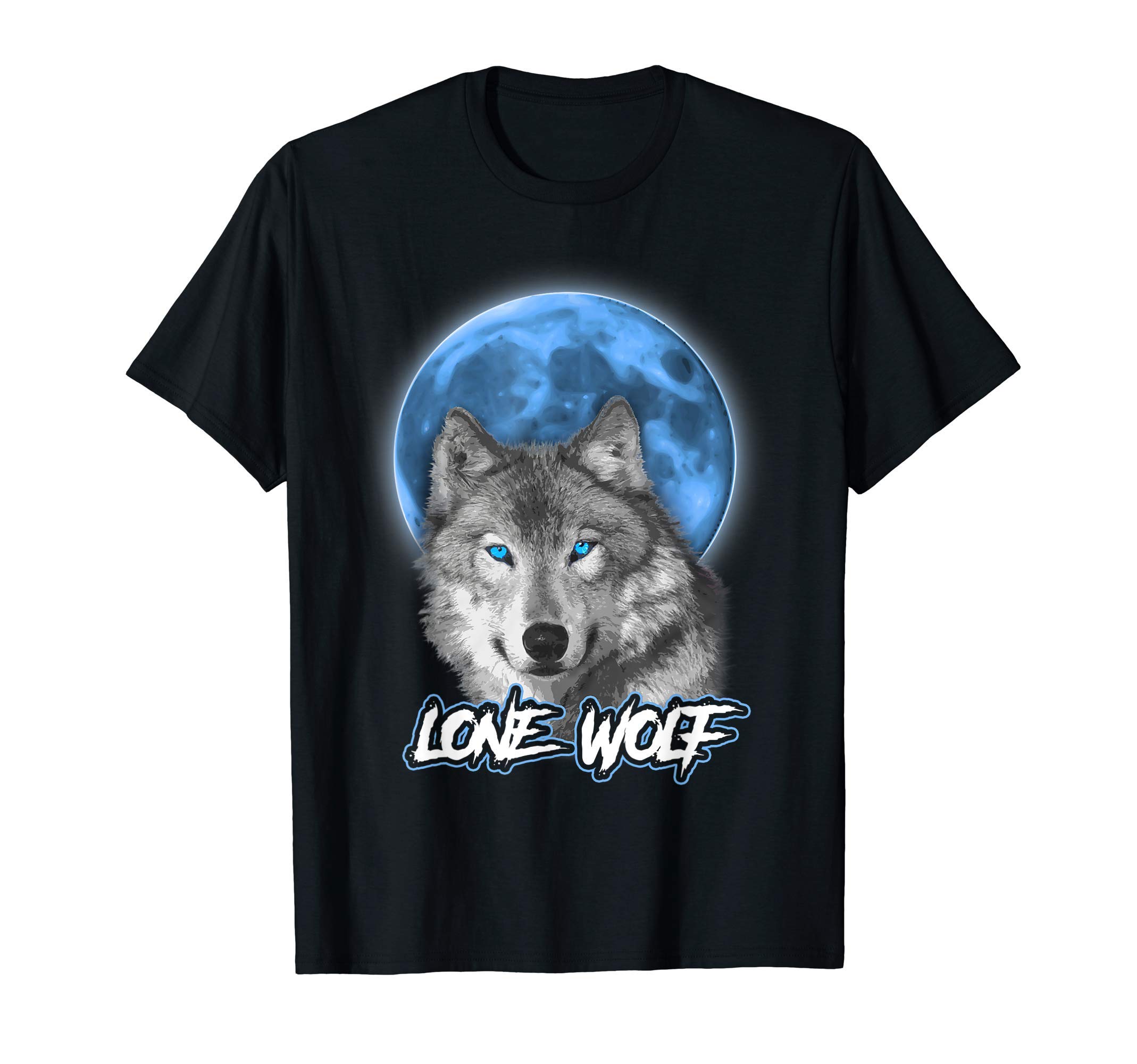Lone Wolf Funny Gifts T-ShirtHowling Lone Wolf Shirt On Moon Gift Funny T-Shirt T-ShirtOEKO-TEX STANDARD 100